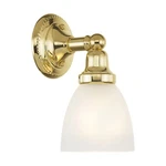 Livex Lighting 1021 Brass Classic 1-LIGHT Bathroom Sconce. Fixed Price $147.96.
