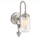 Kohler 72581-SNL Adjustable Light Sconce, (1) Cfl Lamp, 120 Vac, Polished Nickle. Fixed Price $150.00.