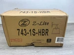 Z-lite 743-1S-HBR Z-studio Light 8 Inch Heritage Brass Wall Sconce. Fixed Price $35.99.