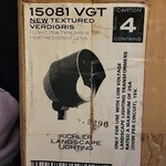 Kichler 15081 Vgt Landscape 12V 75W Type MR-16 Textured Verdigris Carton Of 4. Fixed Price $199.99.