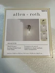Allen + Roth Heacock Wall Sconce Brushed Nickel Clear Glass 5024119. Fixed Price $48.10.