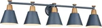 Femila Bathroom Vanity Light, 37.4" Lighting Fixture 4FG59B-5W Blue. Fixed Price $74.90.