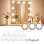 Led Vanity Lights For Mirror, Consciot Hollywood Style With 10 Dimmable Bulbs.... Fixed Price $20.58.