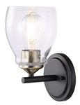 Minka Lavery 2431-878 Winsley Coal Black Stained Brass Bath Light Wall Sconce. Fixed Price $49.95.