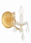 Crystorama Lighting Group 4471-CL-MWP Maria Theresa 12" Tall Wall Gold. Fixed Price $148.00.