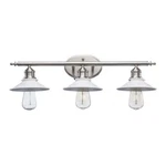 Hampton Bay HD-8003 Wh-bn Glenhurst White/brushed Nickel Vanity Light. Fixed Price $39.99.