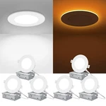 Zyc Canless Led Recessed Lighting 4 Inch 6 Pack 5CCT Ultra-thin Downlight Lig.... Fixed Price $78.88.