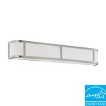 Nuvo 60-3804 4-LIGHT Wall Sconce Brushed Nickel Finish With White Satin Glass. Fixed Price $43.77.