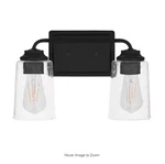Hampton Bay Evangeline 13-5/8 In. 2-LIGHT Matte Black Farmhouse Bathroom. Fixed Price $39.99.