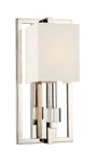 Polished Nickel One Light Wall Sconce From The Dixon Collection. Fixed Price $398.00.