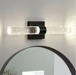 Kaisite Modern 2-LIGHT Black Dimmable Wall Sconce With Bubble Glass Shade Vanity. Fixed Price $55.00.