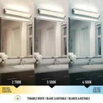 Artika Glamour 27 In. 1-LIGHT Chrome Modern Integrated Led 3 Cct Vanity. Fixed Price $79.95.
