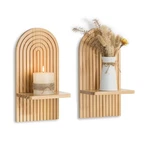 Boho Wall Decor Set Of Two - Natural Modern Minimalist Mid Cent... Fast Usa Ship. Fixed Price $42.03.
