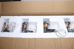Edislive 4-LIGHT Modern Bathroom Vanity W/ Crystal Shades Black Gold 27.5". Fixed Price $78.85.