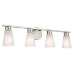 Kichler 55122 Stamos 4 Light 31"W Vanity - Nickel. Fixed Price $103.98.