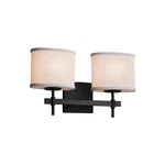 Justice Design Group FAB-8412-30-WHTE-MBLK Textile 15.5" Union Light Vanity. Fixed Price $98.10.