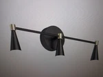Artika Wayden 21 In. 3-LIGHT Matte Black & Gold Modern Cct Led Vanity. Fixed Price $35.95.