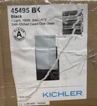 Kichler 45495BK Crosby 10" Tall Bathroom Sconce - Black *read*. Fixed Price $21.99.