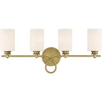 Savoy House Lighting 8-530-4-322 Woodbury Bathroom Vanity Warm Brass. Fixed Price $300.00.