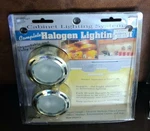 Westek SR60HCS 2-PIECE Round Puck Under Cabinet Light Fixture Halogen White/gold. Fixed Price $49.99.