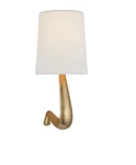 Visual Comfort Aerin Gaya Medium Wall Sconce Gold With Linen Shade Arn 2435GL. Fixed Price $299.00.
