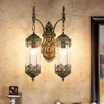 Ronghuafugui Rustic Glass Wall Sconce Vintage Antique Gothic Light Fixture. Fixed Price $166.65.