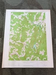 Vintage 1959 Canaan Topo Map, Hudson Valley, Unfolded. Fixed Price $34.00.