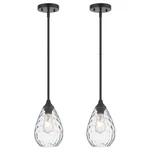 Black Pendant Lights Kitchen Island 2 Pack, Modern Glass Fixtur.... Fixed Price $124.03.