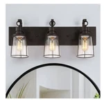 Uolfin Farmhouse Rustic Dark Brown Vanity Light Antique Bathroom Wall Sconce. Fixed Price $99.00.