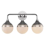 Monteaux Lighting 3-LIGHT Chrome Bathroom Vanity Fixture With Opal Glass. Fixed Price $45.99.