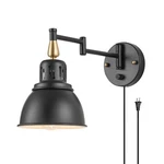 Dimmable Swing Arm Wall Lights With Plug Cord Mounted Industrial. Fixed Price $40.64.
