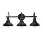Manor Brook Barnes 3-LIGHT Black Vanity MB100363. Fixed Price $89.99.