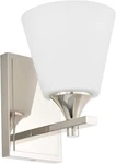 Vintage Traditional 1-LIGHT Indoor Wall Sconce With Frosted Opal Glass Shade. Fixed Price $35.99.