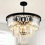 Hccz 8 Light Modern Crystal 20'' Black Chandeliers For Dining Room Co. Fixed Price $440.99.