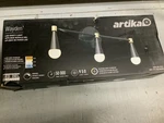 Artika Wayden 21 In. 3-LIGHT Matte Black & Gold Modern Cct Led Vanity. Fixed Price $34.95.