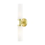 Livex Aero Light Ada Vanity Sconce, Satin Brass 10104-12. Fixed Price $139.96.