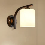 Modern Cylinder Glass Wall Sconce Lighting Lamp Fixture Bedroom Home Decor. Fixed Price $20.29.