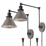Lnc Swing Wall Lamp Modern Plug Sconce Hardwired Adjustable Farmh.... Fixed Price $118.26.