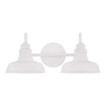 Hampton Bay HB3671-337 Elmcroft 2-LIGHT Designer White Farmhouse Vanity. Fixed Price $44.99.