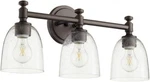 Quorum International 5122-3-286 Rossington Bathroom Vanity Light Oiled Bronze. Fixed Price $134.99.