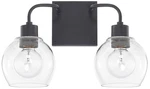 Capital Tanner 9 3/4" High Matte Black 2-LIGHT Wall Sconce. Fixed Price $140.00.