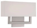 Wac Manhattan 15"W Brushed Nickel Medium Led Wall Sconce. Fixed Price $259.20.