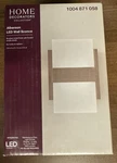 Home Decorators Collection Sconce 5" 2-LIGHT Led Alberson Brushed Nickel. Fixed Price $75.00.