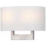 Livex Lighting 14" 2-LIGHT Metal & Fabric Ada Wall Sconce Brushed Nickel. Fixed Price $139.96.