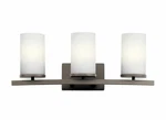 Kichler Crosby 45497OZ Olde Bronze 3-LIGHT 23"W Bathroom Vanity. Fixed Price $110.97.