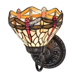 Meyda Lighting 275653 7" Wide Tiffany Hanginghead Dragonfly Wall Sconce -. Fixed Price $349.65.