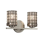 Justice Design Wire Glass Bath Bar In Brushed Nickel WGL-8452-10-GRCB-NCKL. Fixed Price $248.00.