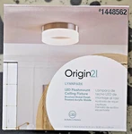 Origin 21 Lynnpark -light 7-IN Brushed Nickel Integrated Led Flush Mount. Fixed Price $57.86.
