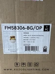 Kuzco Monae FM58306-BG/OP Brushed Gold Opal Glass Flush Mount Light. Fixed Price $55.00.