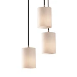 Justice Design Fusion Mini 3-LT Pend, Flat, Opal/nkl FSN-8818-10-OPAL-NCKL. Fixed Price $294.99.